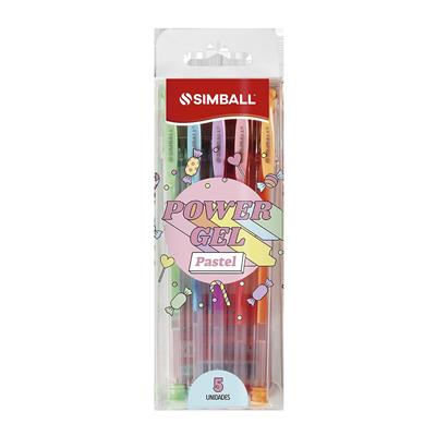 ROLLER SIMBALL POWER GEL PASTEL x 5 u.