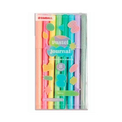 MARCADOR SIMBALL JOURNAL x 8 Pastel