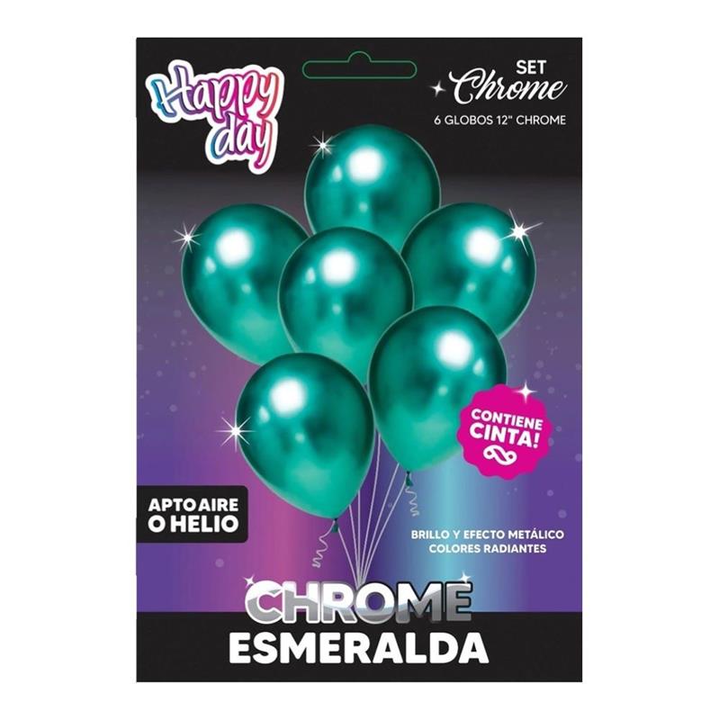 GLOBO SET CHROME Esmeralda