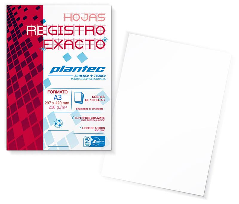 PAPEL REGISTRO EXACTO A3 x 10 h.