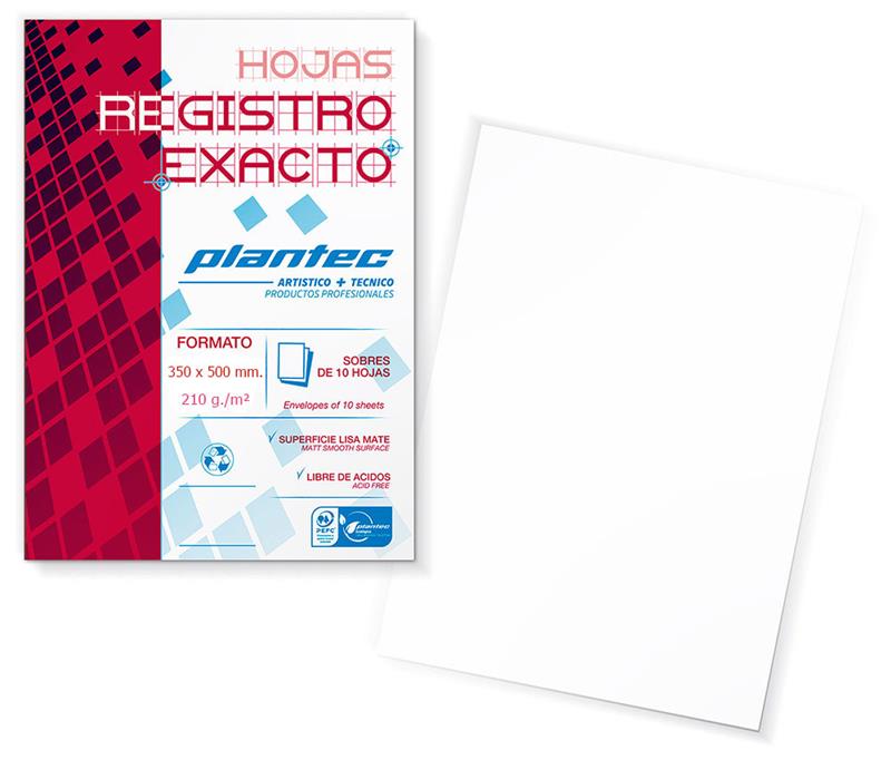 PAPEL REGISTRO EXACTO de 35x50 cm. x 10 h.