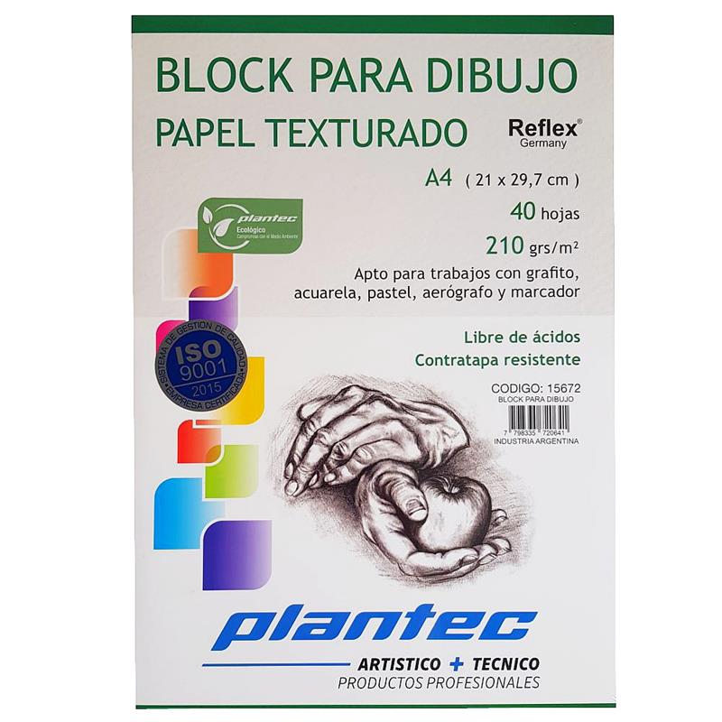 BLOCK DIBUJO A4 TEXTURADO x 40 h.