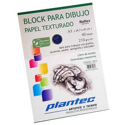 BLOCK DIBUJO A3 TEXTURADO x 40 h.