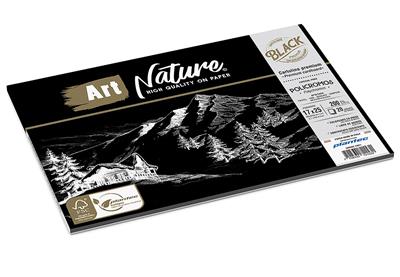 BLOCK ART NATURE BLACK de 200 g. 17x25 cm.