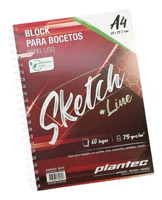 BLOCK PLANTEC SKETCH A4 Liso