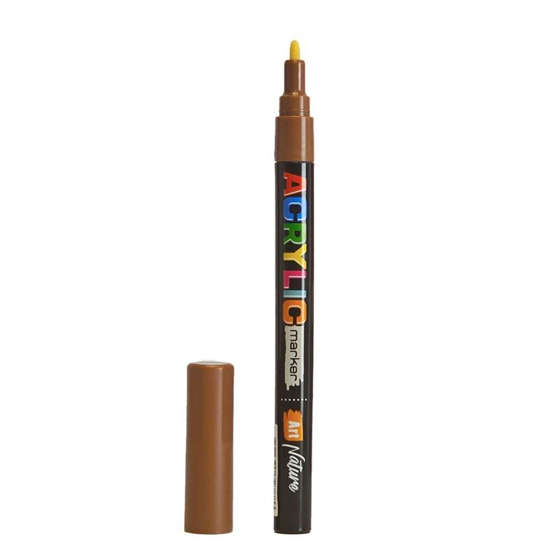 MARCADOR ART NATURE ACRYLIC Fino Marrón