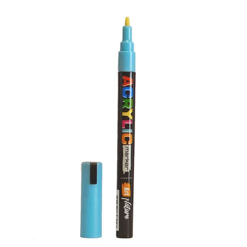 MARCADOR ART NATURE ACRYLIC Fino Celeste Claro