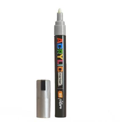 MARCADOR ART NATURE ACRYLIC Medio Plata