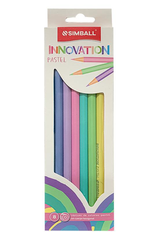 LAPICES SIMBALL INNOVATION  PASTEL LARGO x 8 u.