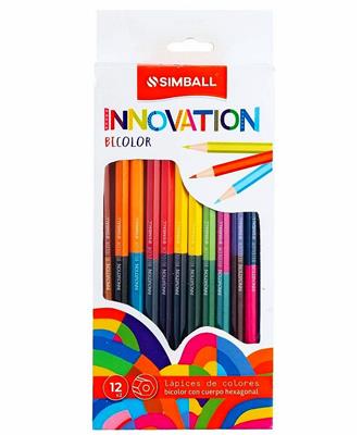 LAPICES SIMBALL INNOVATION  BICOLOR LARGO x 12 u.