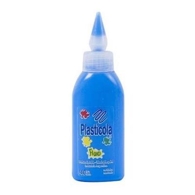 PLASTICOLA FLUO x 35 g. Azul