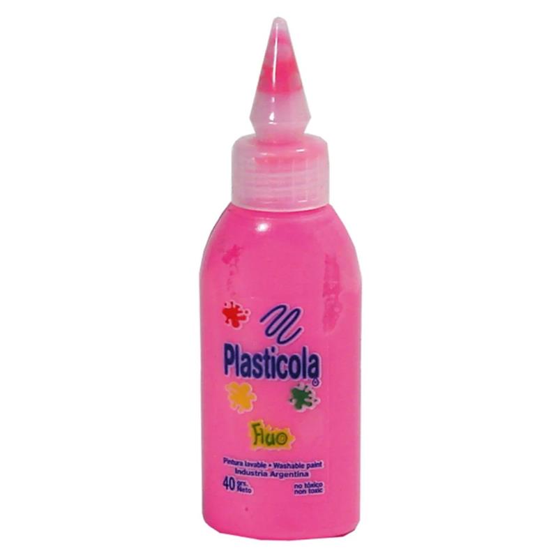 PLASTICOLA FLUO x 35 g. Rosa