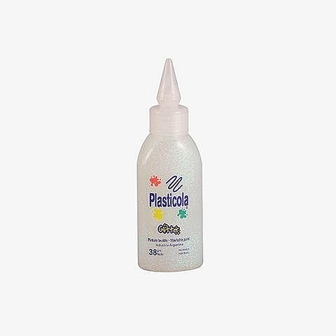 PLASTICOLA GLITTER x 38 g. Iridiscente