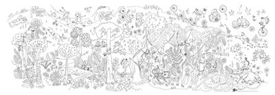 LAMINA MIL MUNDOS MURAL 180º 