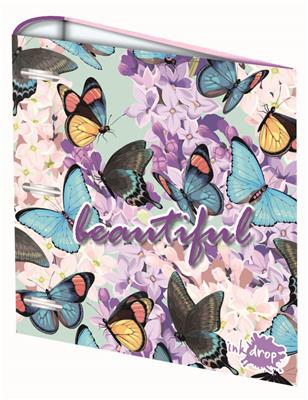 CARPETA ESCOLAR 3x40 INK DROP MARIPOSAS