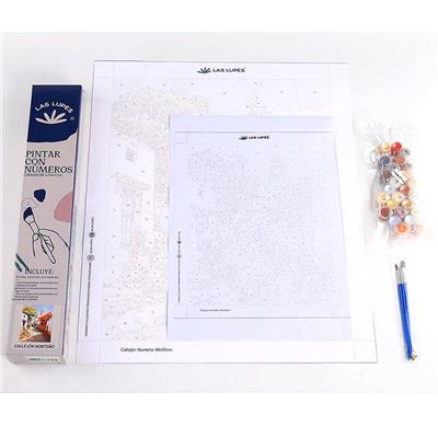 PINTAR CON NUMEROS 47x57 Callejón Norteño