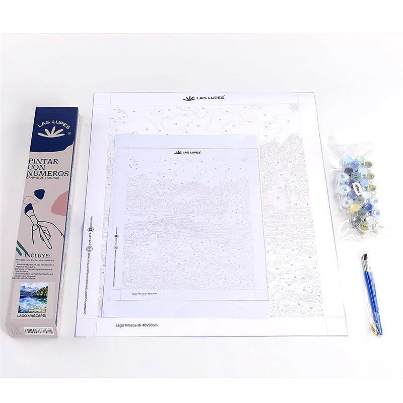 PINTAR CON NUMEROS 47x57 Lago Mascardi