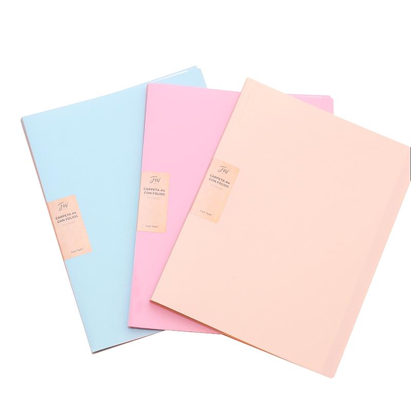 CARPETA FOLIADA A4 x 20 f. Pastel