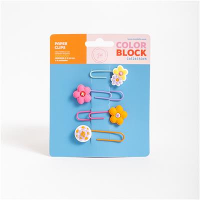 CLIP FW Colorblock x 4 u.