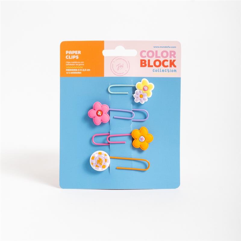CLIP FW Colorblock x 4 u.