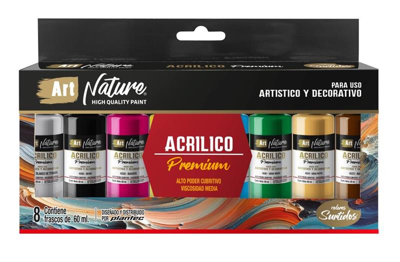 SET ART NATURE ACRILICO x 8 Surtidos