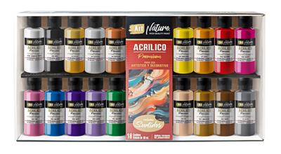 SET ART NATURE ACRILICO x 18 Surtidos