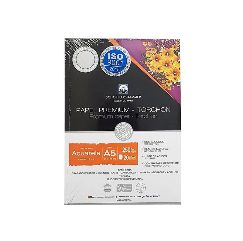 BLOCK PLANTEC SCHOELLERSHAMMER de 250 g. A5 x 20 h.