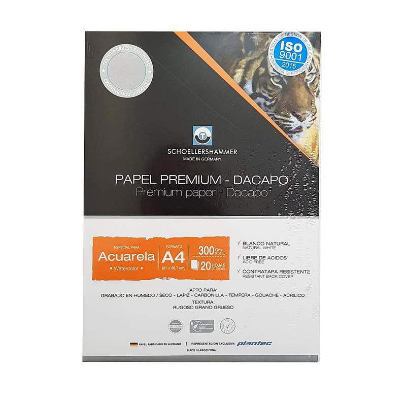 BLOCK PLANTEC SCHOELLERSHAMMER de 300 g. A4. x 20 h.