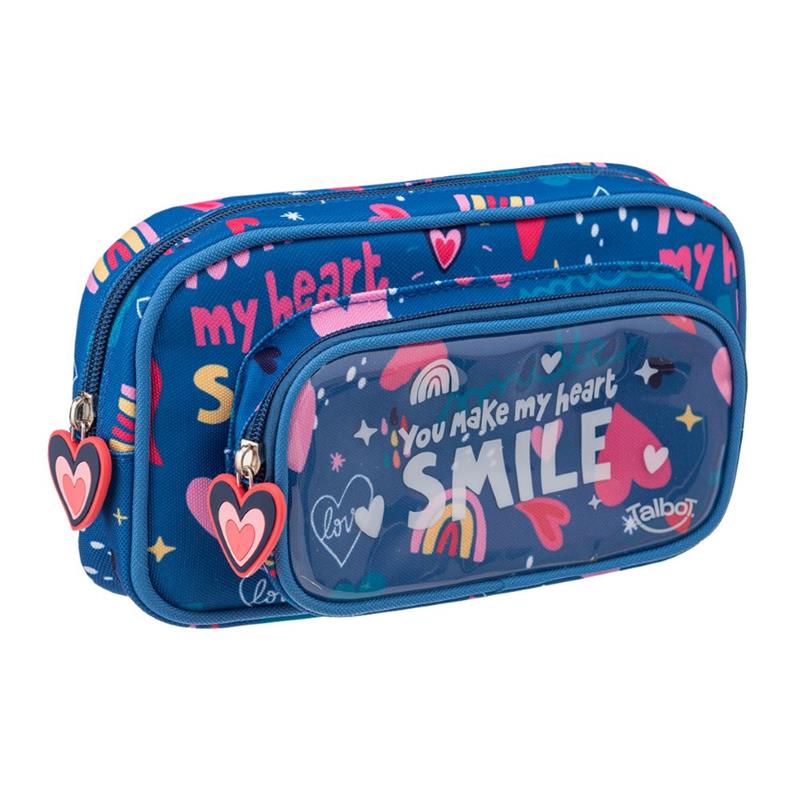 CARTUCHERA TALBOT BIG POCKET Corazones