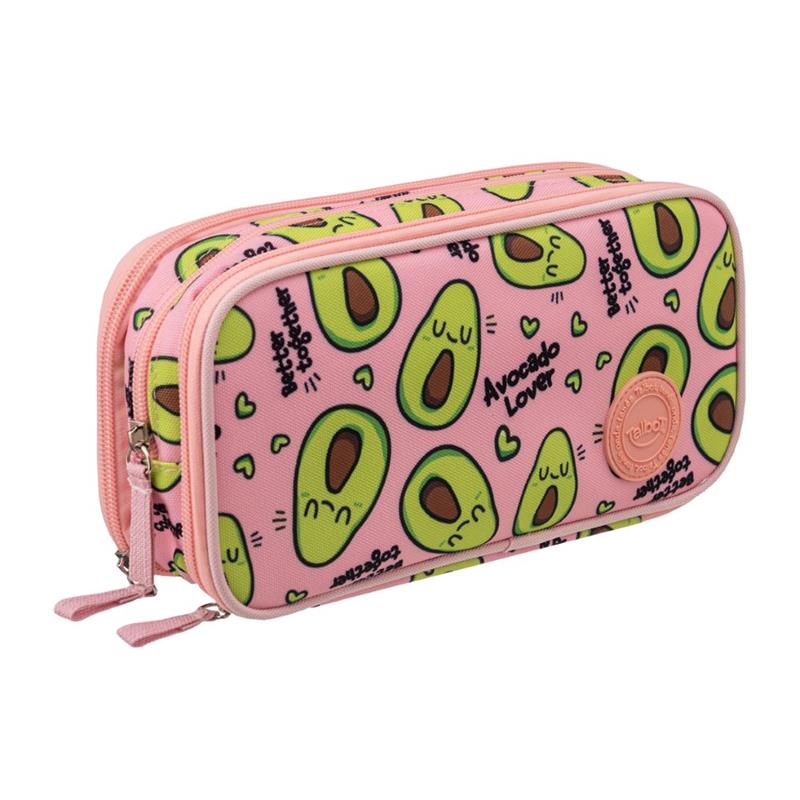 CARTUCHERA TALBOT THREE ZIPPER Palta