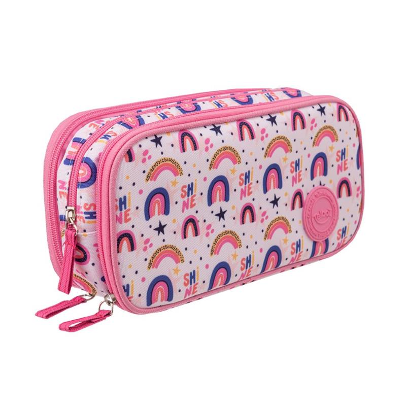 CARTUCHERA TALBOT THREE ZIPPER Arcoiris