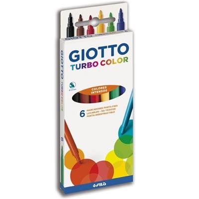 MARCADOR GIOTTO TURBO COLOR x  6 u.