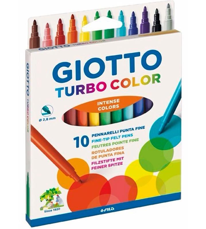 MARCADOR GIOTTO TURBO COLOR x 10 u.