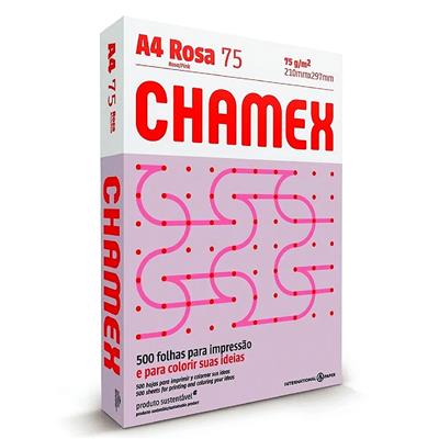 RESMA A4  75 g.  ROSA x 500 h. 