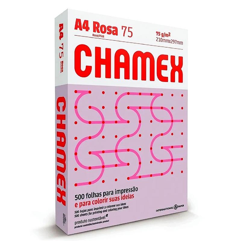 RESMA A4  75 g.  ROSA x 500 h. 