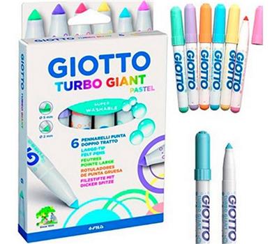 MARCADOR GIOTTO TURBO GIANT x 6 u.