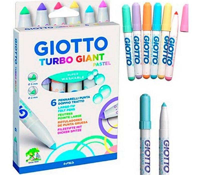 MARCADOR GIOTTO TURBO GIANT x 6 u.