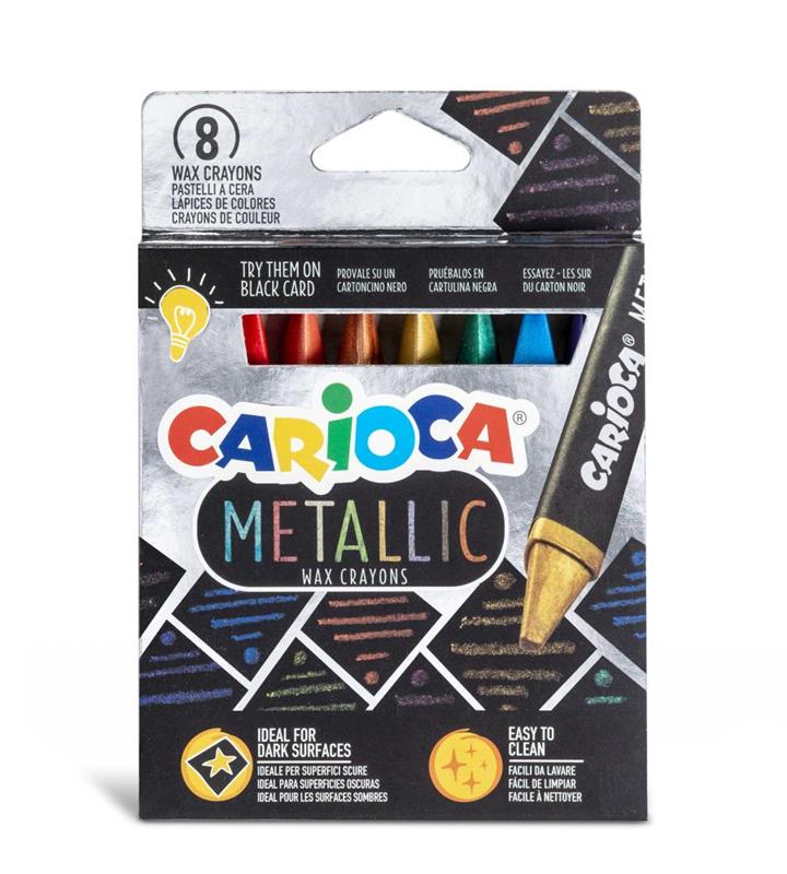 CRAYON CARIOCA METALLIC x 8 u.