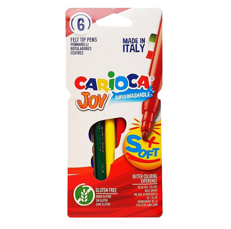 MARCADOR CARIOCA JOY x 6 u.