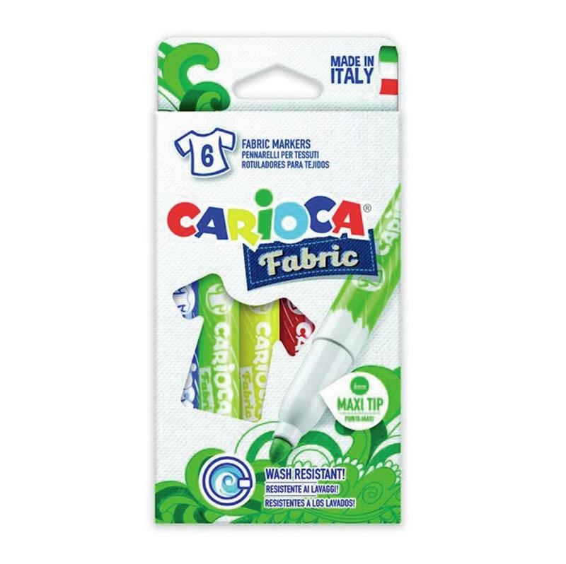 MARCADOR CARIOCA TEXTIL x  6 u.