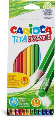 LAPICES CARIOCA TITA x 12 u. Borrables