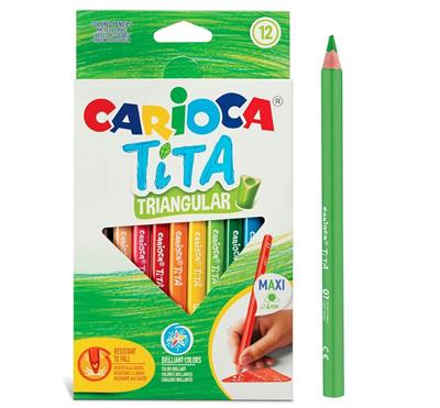 LAPICES CARIOCA TITA x 12 u. Maxi Triangular