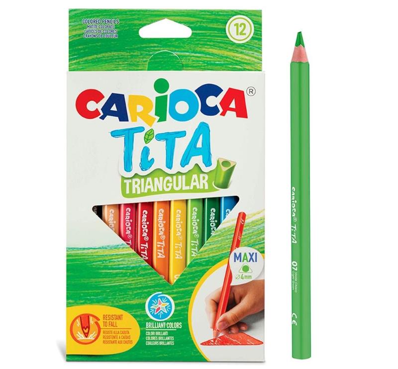 Tiza Color Carioca Baby Maxi x15 (43551) - Batik - Librería & Papelería