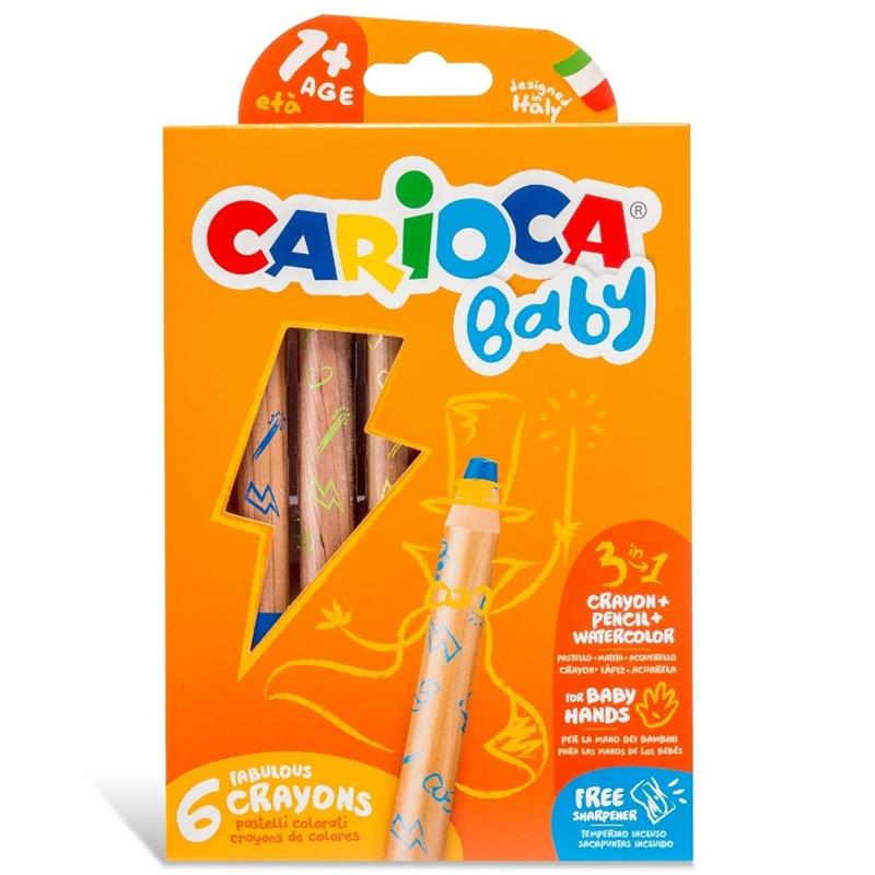 CRAYON CARIOCA BABY x 6 u.