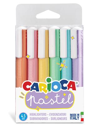 RESALTADOR CARIOCA x 6 u. Pastel