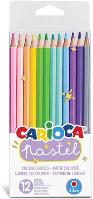 LAPICES CARIOCA PASTEL x 12 Colores