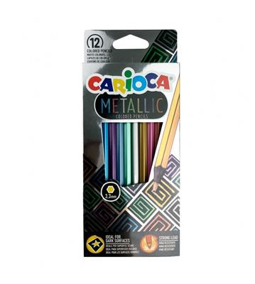 LAPICES CARIOCA METALLIC x 12 Colores