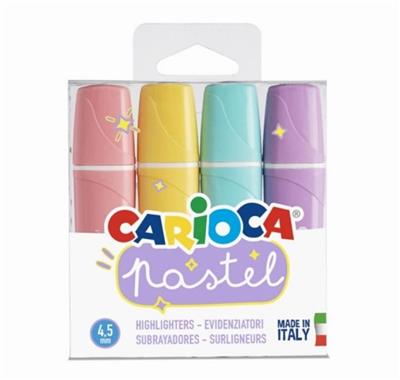 RESALTADOR CARIOCA x 4 u. Pastel