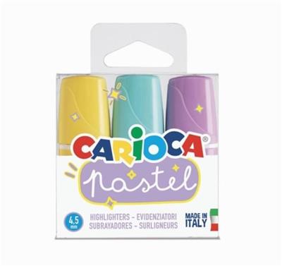 RESALTADOR CARIOCA MINI x 3 u. Pastel