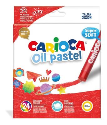 PASTEL AL OLEO CARIOCA x 24 Colores.